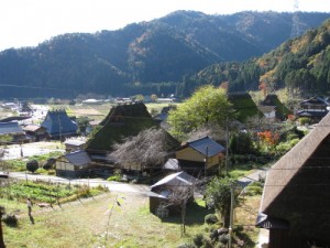 View of Kitamura Village from the shrine