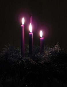 Candles on Third Advent Sunday